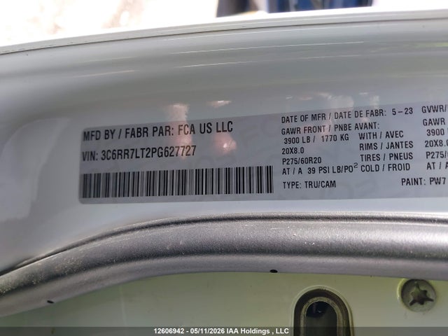 3C6RR7LT2PG627727 RAM 1500 Classic Slt