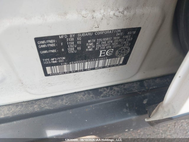 Subaru Outback 2.5i Premium 2018 4S4BSDDC2J3343855 Image 18