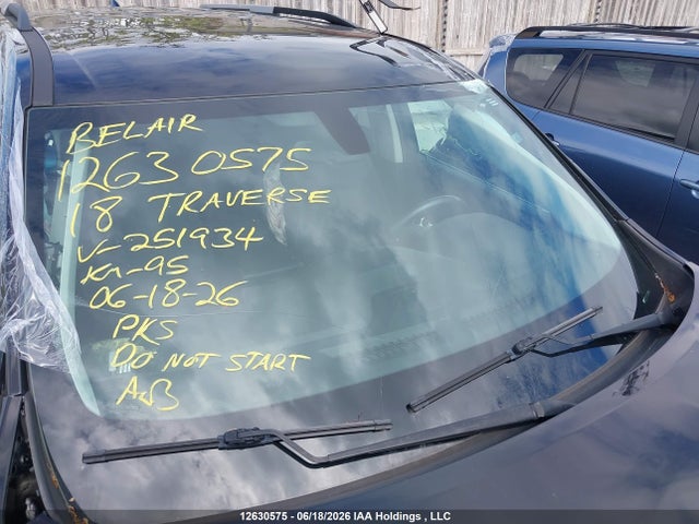 Aukcja sprzedaży 2018 Chevrolet Traverse, vin: 1GNEVGKW6JJ251934, numer aukcji: 12630575