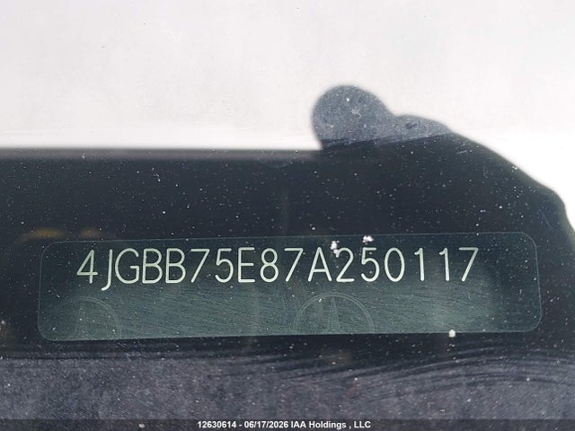 2007 Mercedes-benz Ml-class მანქანა იყიდება აუქციონზე, vin: 4JGBB75E87A250117, აუქციონის ნომერი: 12630614