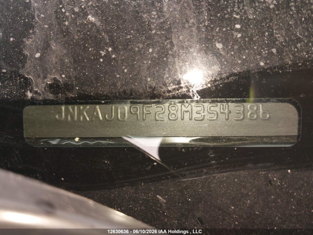 12630636 :رقم المزاد ، JNKAJ09F28M354386 vin ، 2008 Infiniti Ex35 Journey مزاد بيع