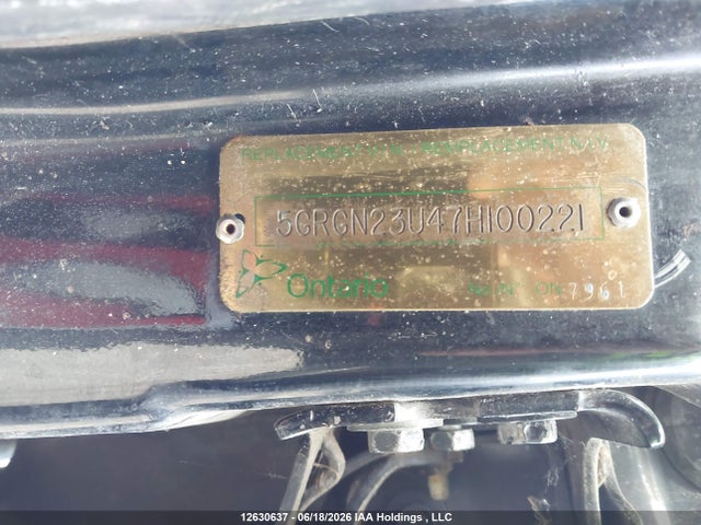 2007 Hummer H2 Suv მანქანა იყიდება აუქციონზე, vin: 5GRGN23U47H100221, აუქციონის ნომერი: 12630637