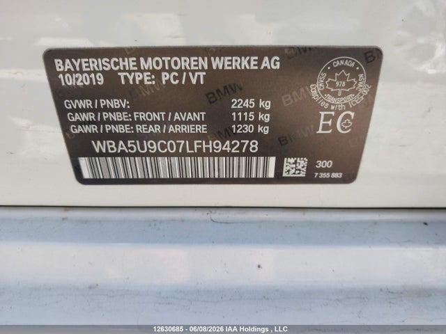 BMW M340XI 2020 WBA5U9C07LFH94278 Image 19
