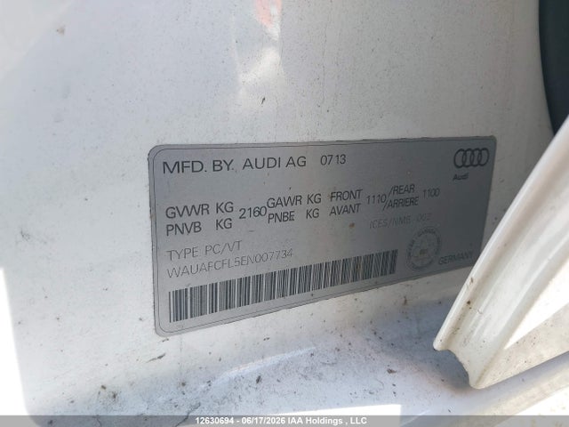 Audi A4 2.0 Komfort 2014 WAUAFCFL5EN007734 Image 9
