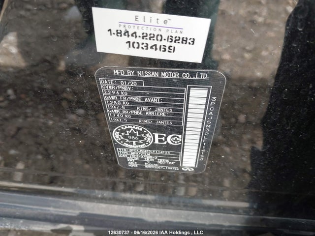 Aukcja sprzedaży 2020 Infiniti Qx50 Pure/luxe/essential/sensory/autograph, vin: 3PCAJ5M32LF114123, numer aukcji: 12630737