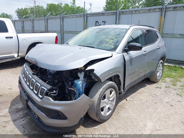 2022 Jeep Compass North მანქანა იყიდება აუქციონზე, vin: 3C4NJDBB4NT238744, აუქციონის ნომერი: 12630791