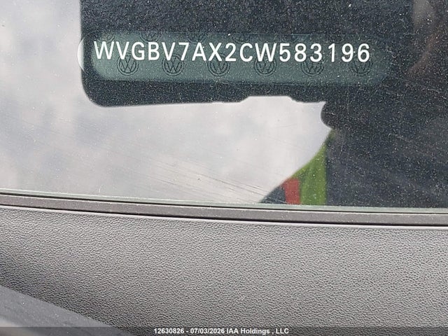 Aukcja sprzedaży 2012 Volkswagen Tiguan, vin: WVGBV7AX2CW583196, numer aukcji: 12630826