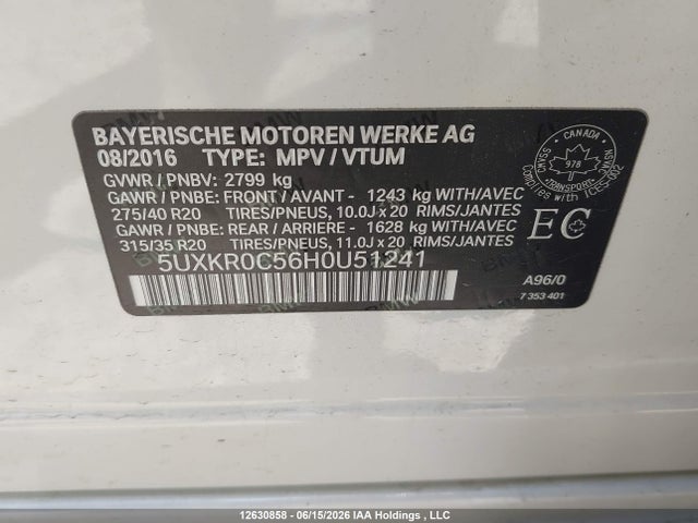 5UXKR0C56H0U51241 BMW X5 Xdrive35i