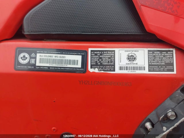 Lynx Snowmobile 2022 YH2LLGNB0NR000363 Image 9