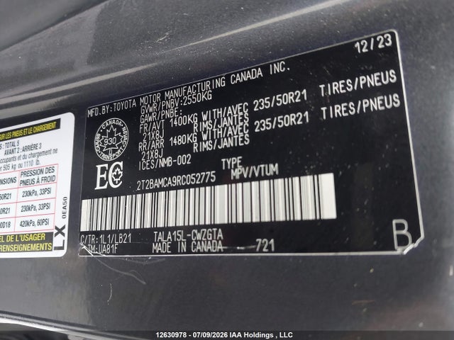 Lexus RX 350 2024 2T2BAMCA9RC052775 Image 19