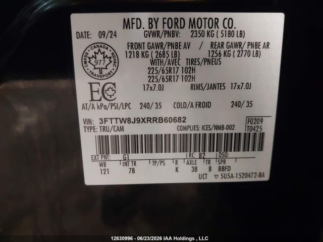 Ford Maverick Xlt 2024 3FTTW8J9XRRB60682 Image 20