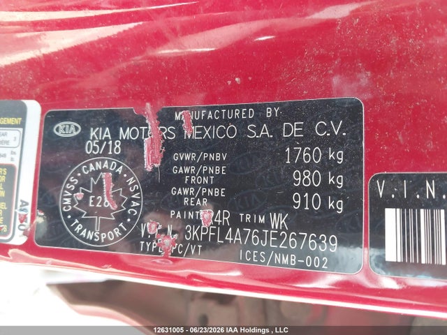 KIA Forte Lx/lx+ 2018 3KPFL4A76JE267639 Image 9