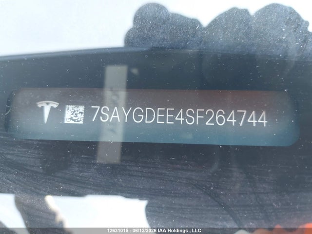 Aukcja sprzedaży 2025 Tesla Model Y Long Range, vin: 7SAYGDEE4SF264744, numer aukcji: 12631015