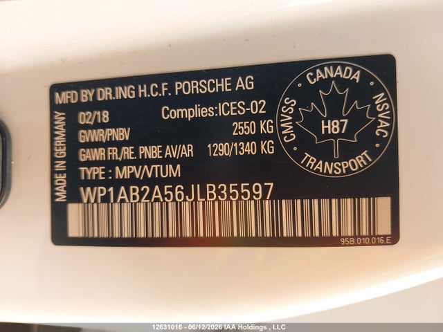 Porsche MACAN S 2018 WP1AB2A56JLB35597 Image 9