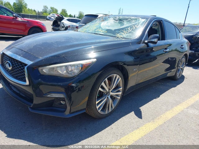 2018 Infiniti Q50 3.0t Luxe/3.0t Signature Edition/3.0t Sport მანქანა იყიდება აუქციონზე, vin: JN1EV7ARXJM611907, აუქციონის ნომერი: 12625296