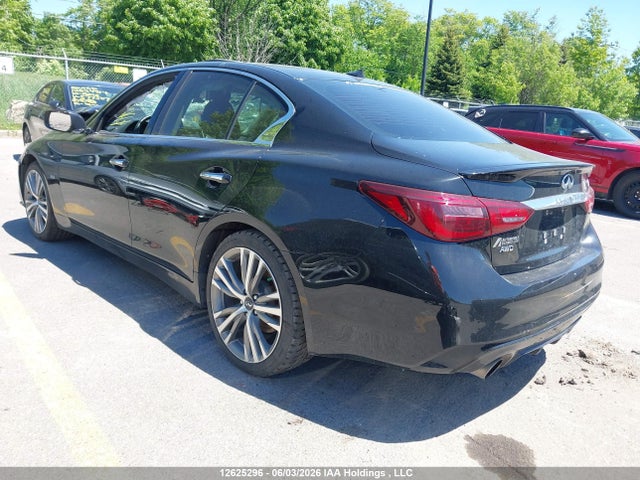 2018 Infiniti Q50 3.0t Luxe/3.0t Signature Edition/3.0t Sport მანქანა იყიდება აუქციონზე, vin: JN1EV7ARXJM611907, აუქციონის ნომერი: 12625296