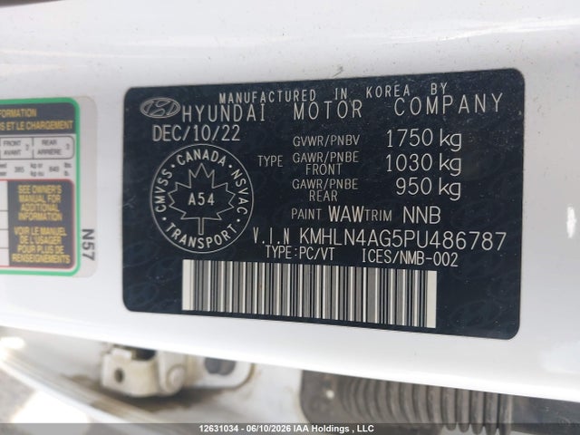 KMHLN4AG5PU486787 Hyundai Elantra Luxury Ivt