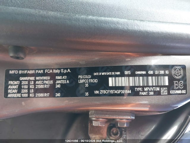 Fiat 500x Sport 2016 ZFBCFYBT4GP391644 Image 18