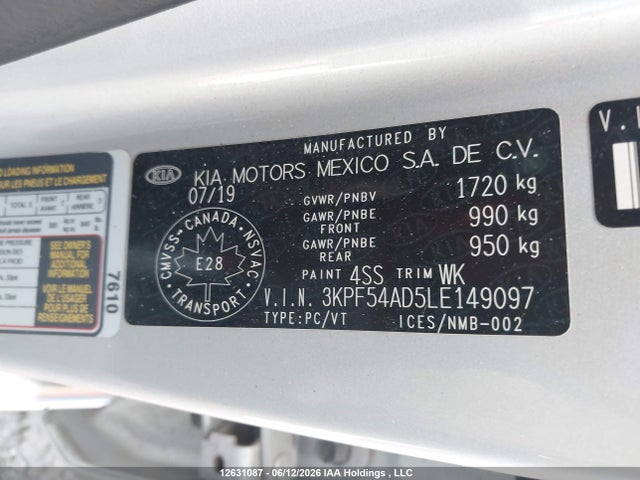 KIA FORTE EX 2020 3KPF54AD5LE149097 Image 9