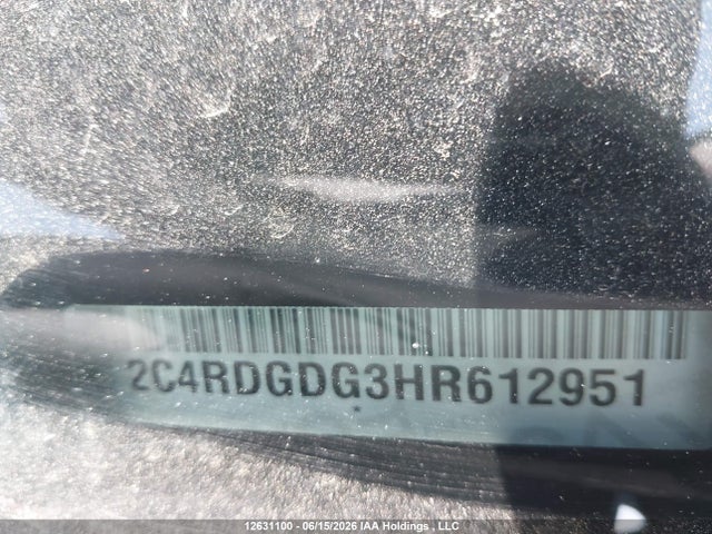 12631100 :رقم المزاد ، 2C4RDGDG3HR612951 vin ، 2017 Dodge Grand Caravan Crew مزاد بيع