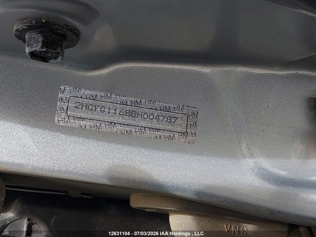 Продажа на аукционе авто 2008 Honda Civic Lx, vin: 2HGFG11688H004787, номер лота: 12631104