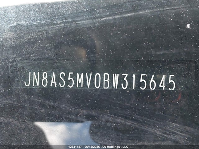 Aukcja sprzedaży 2011 Nissan Rogue S/sv/krom, vin: JN8AS5MV0BW315645, numer aukcji: 12631127
