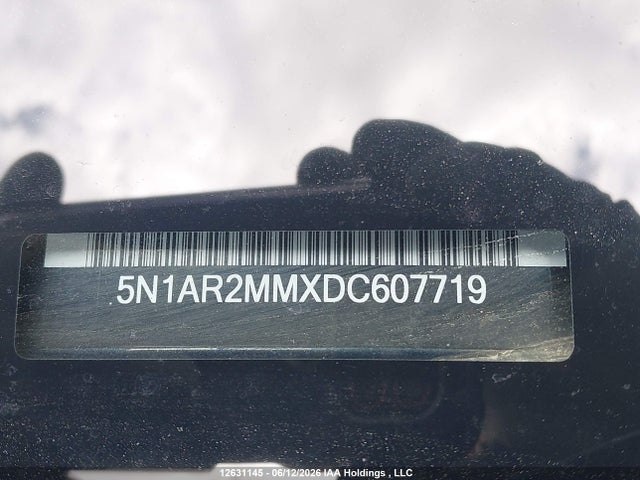 12631145 :رقم المزاد ، 5N1AR2MMXDC607719 vin ، 2013 Nissan Pathfinder S/sv/sl/platinum مزاد بيع