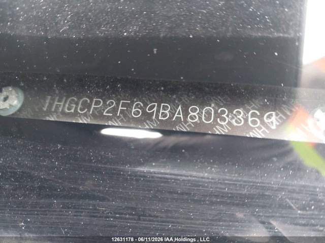 Продаж на аукціоні авто 2011 Honda Accord Se, vin: 1HGCP2F69BA803369, номер лоту: 12631178