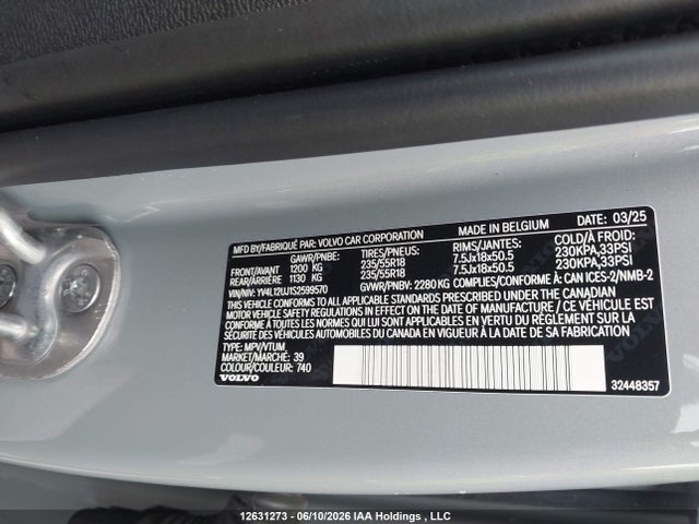 Volvo XC40 2025 YV4L12UJ1S2599570 Image 20