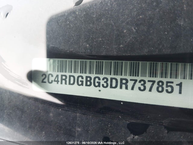 12631275 :رقم المزاد ، 2C4RDGBG3DR737851 vin ، 2013 Dodge Grand Caravan Se/sxt مزاد بيع