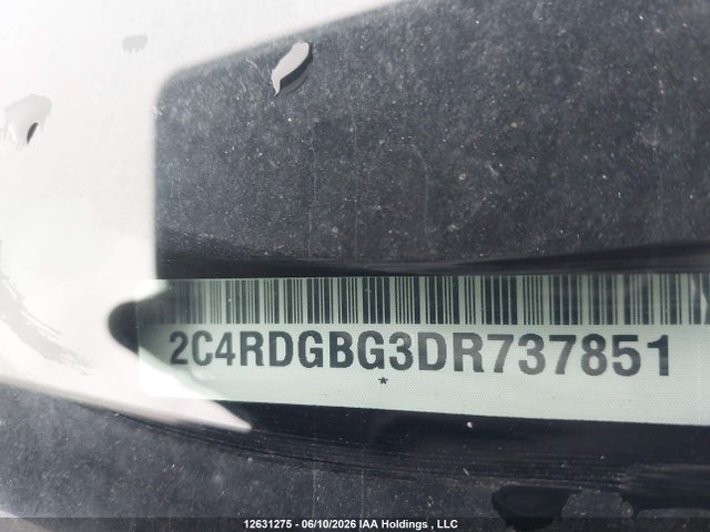 12631275 :رقم المزاد ، 2C4RDGBG3DR737851 vin ، 2013 Dodge Grand Caravan Se/sxt مزاد بيع