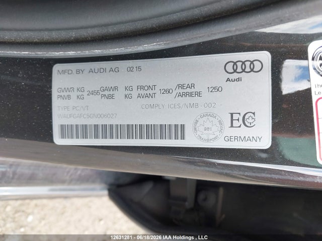 Audi A6 Premium Plus 2016 WAUFGAFC5GN006027 Image 9
