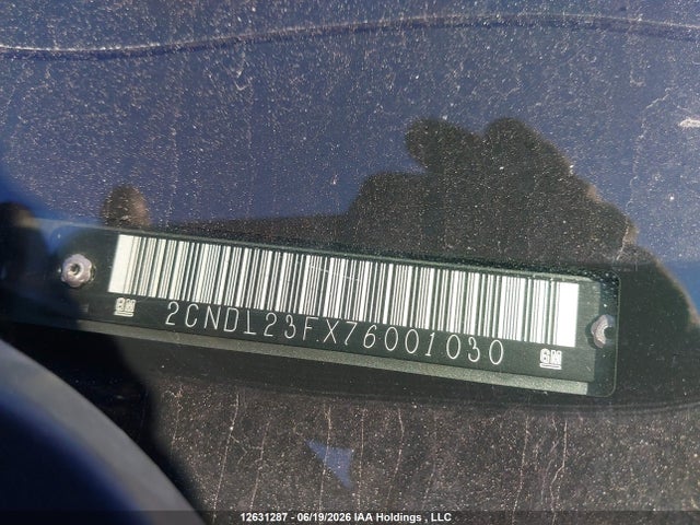 12631287 :رقم المزاد ، 2CNDL23FX76001030 vin ، 2007 Chevrolet Equinox Ls مزاد بيع