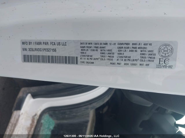 RAM Promaster 2500 2500 High 2023 3C6LRVDG1PE527156 Image 18