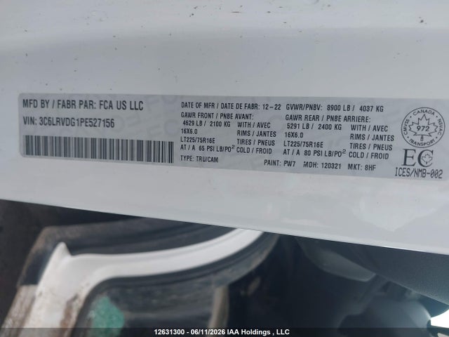 RAM Promaster 2500 2500 High 2023 3C6LRVDG1PE527156 Image 9