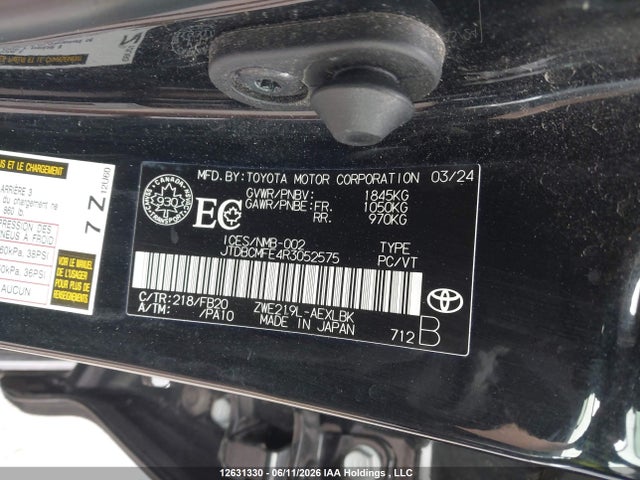 JTDBCMFE4R3052575 Toyota Corolla Le/se/xle/night Shade