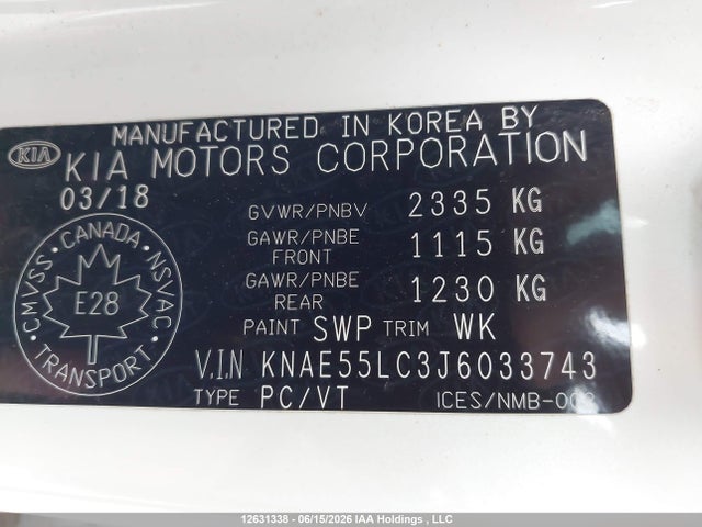 KNAE55LC3J6033743 KIA Stinger Gt Limited