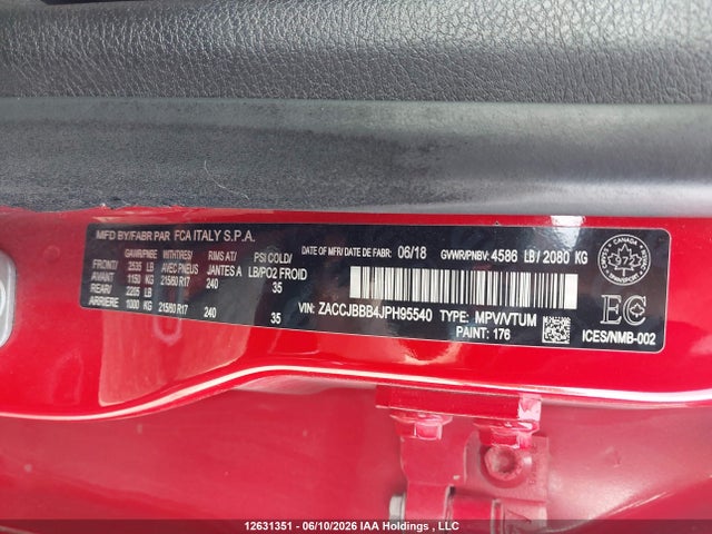 Jeep Renegade Latitude 2018 ZACCJBBB4JPH95540 Image 9