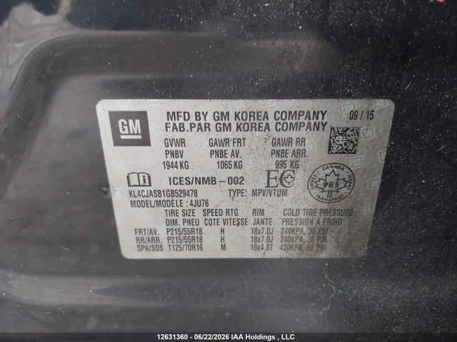 Buick Encore 2016 KL4CJASB1GB529478 Image 9