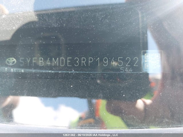 Продаж на аукціоні авто 2024 Toyota Corolla Le, vin: 5YFB4MDE3RP194522, номер лоту: 12631362