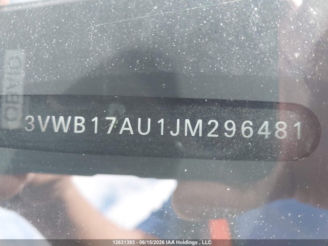 3VWB17AU1JM296481 Volkswagen GOLF S/SE