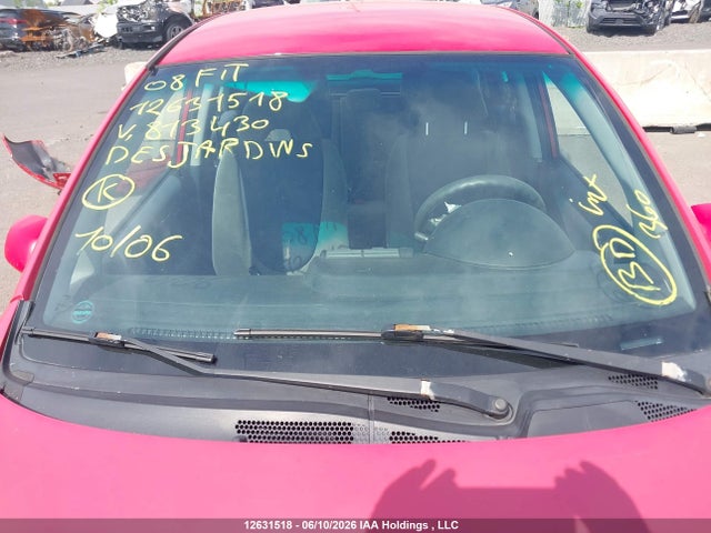 12631518 :رقم المزاد ، JHMGD38498S813430 vin ، 2008 Honda Fit مزاد بيع