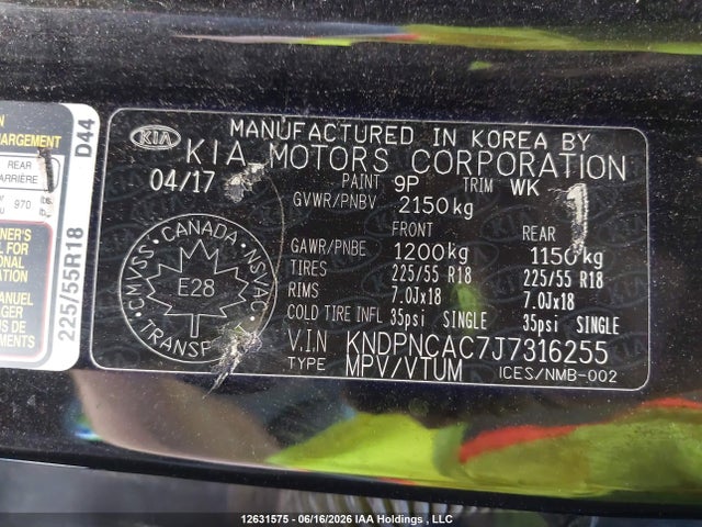 KIA Sportage Ex 2018 KNDPNCAC7J7316255 Image 9