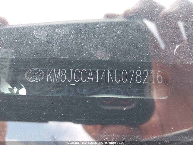 2022 Hyundai Tucson Luxury/ultimate მანქანა იყიდება აუქციონზე, vin: KM8JCCA14NU078216, აუქციონის ნომერი: 12631587
