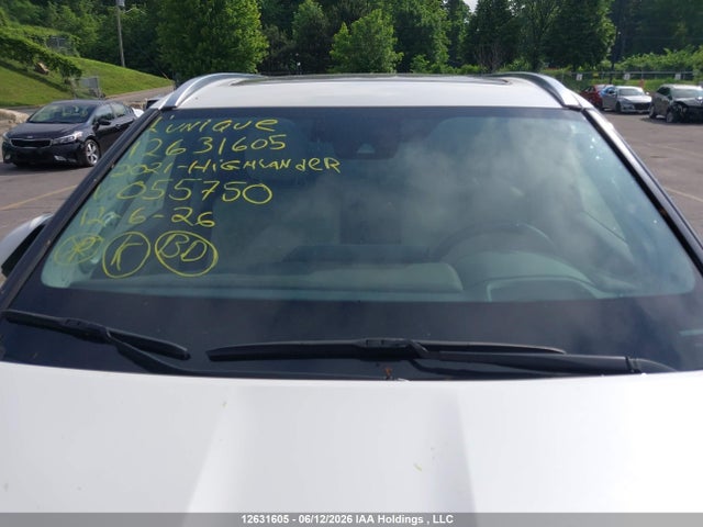 12631605 :رقم المزاد ، 5TDEBRCH7MS055750 vin ، 2021 Toyota Highlander Hybrid Limited مزاد بيع