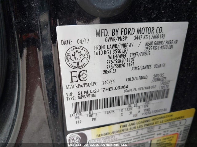 5LMJJ2JT7HEL09364 Lincoln Navigator Select