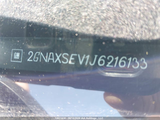 Продаж на аукціоні авто 2018 Chevrolet Equinox Lt, vin: 2GNAXSEV1J6216133, номер лоту: 12631630