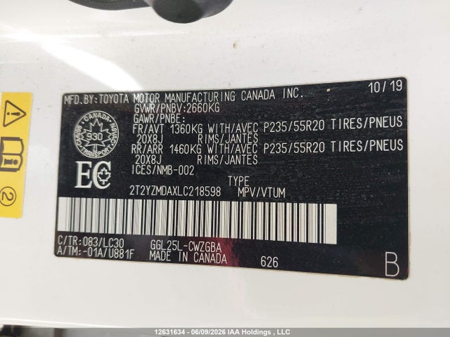 Lexus RX 350 2020 2T2YZMDAXLC218598 Image 15