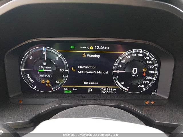 2023 Mitsubishi Outlander Phev Le/sel მანქანა იყიდება აუქციონზე, vin: JA4T5UA92PZ616141, აუქციონის ნომერი: 12631699