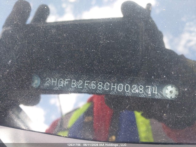 Продажа на аукционе авто 2012 Honda Civic Lx, vin: 2HGFB2F58CH002874, номер лота: 12631756